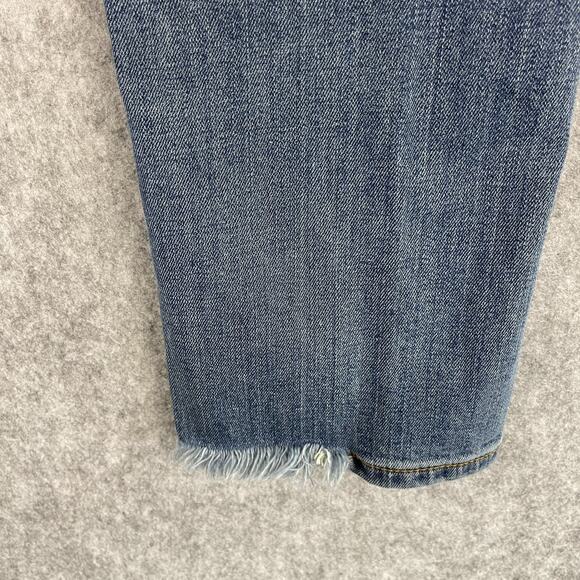 Peruvian Connection Cimarron Jean Womens 4 Medium Wash Button Fly Distressed Hem - Picture 16 of 16